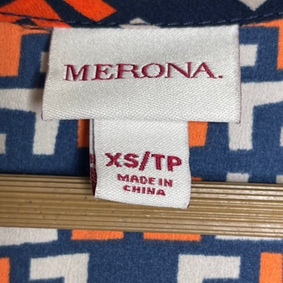 Merona Micro Geo Print Mini Dress with Pockets XS - Picture 3 of 11